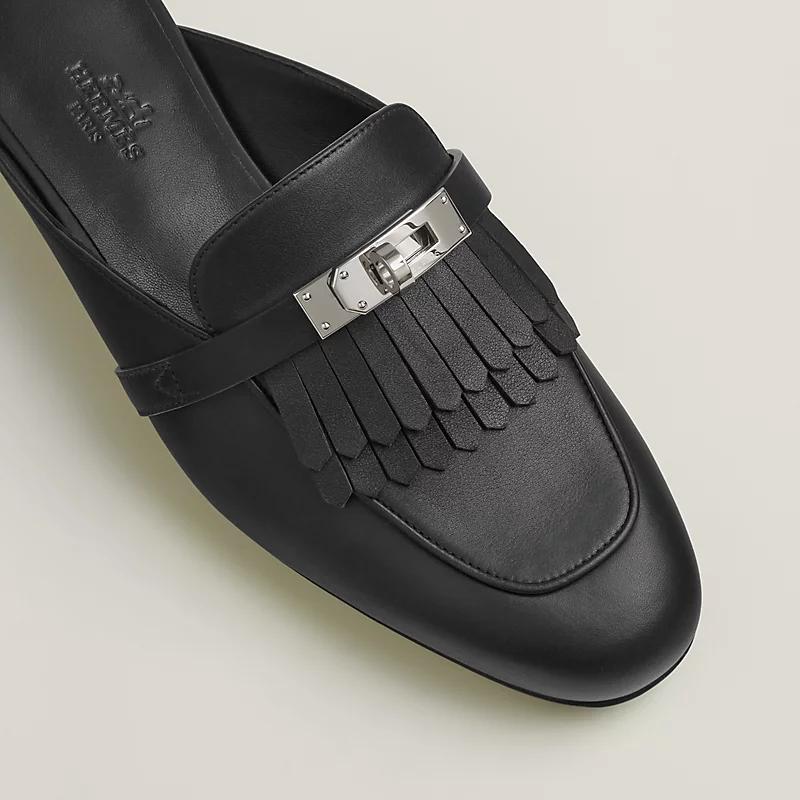 Giày Hermes Oz Mule Nữ Đen